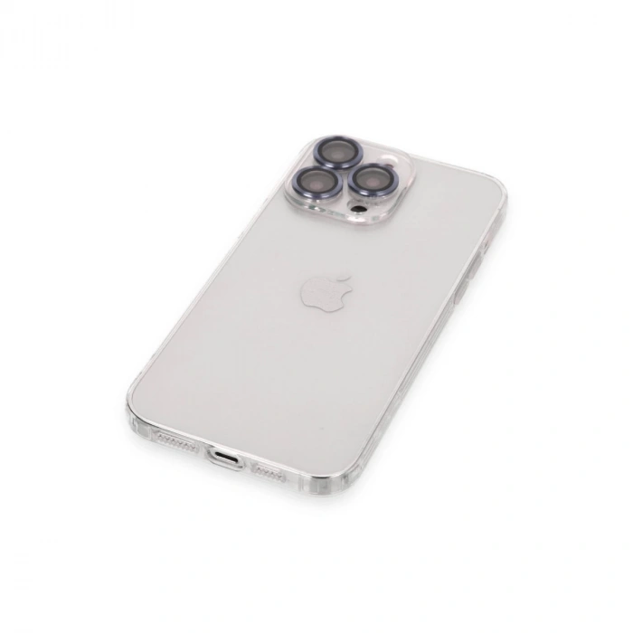 İphone 13 Pro Kılıf Luko Lens Silikon - Sierra Blue