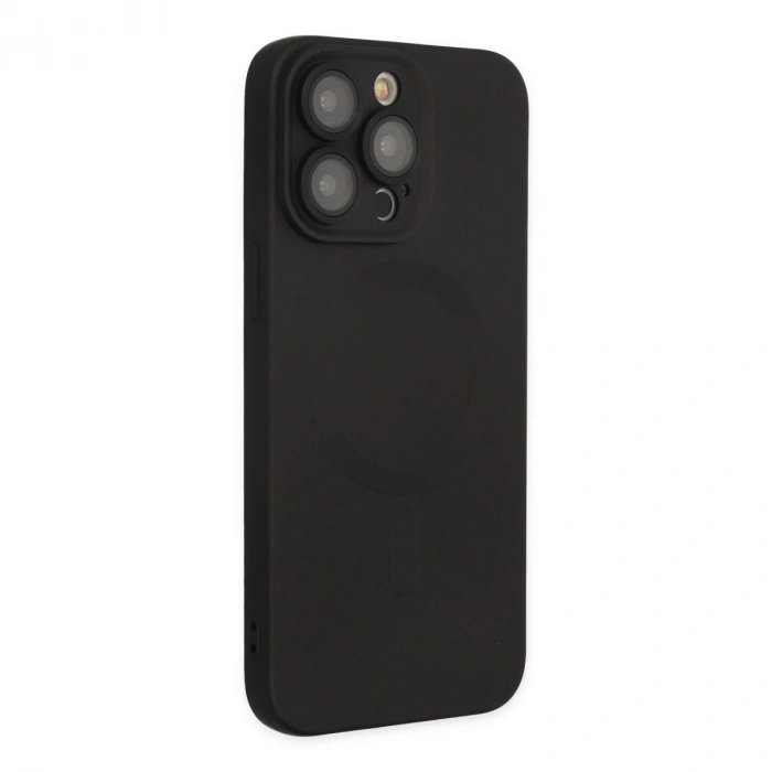 İphone 13 Pro Kılıf Moshi Lens Magneticsafe Silikon - Siyah