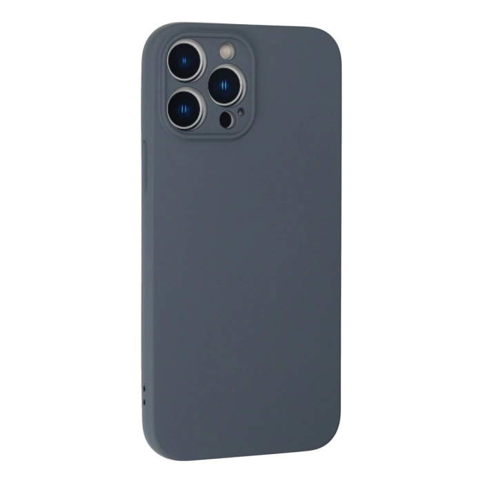 İphone 13 Pro Kılıf Nano İçi Kadife Silikon - Gri