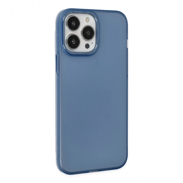 İphone 13 Pro Max Kılıf Modos Metal Kapak - Lacivert