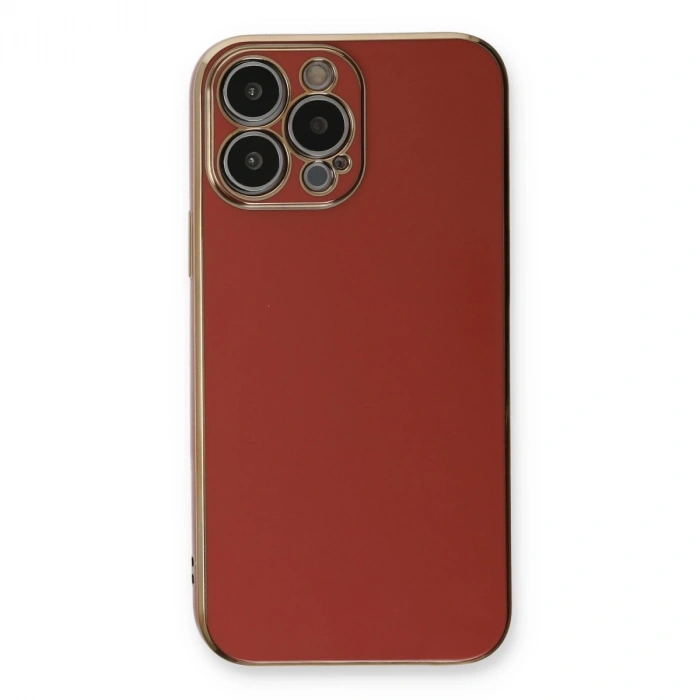 İphone 13 Pro Max Kılıf Volet Silikon - Kırmızı