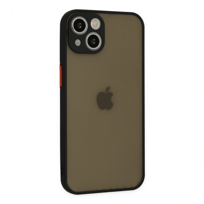 İphone 14 Kılıf Montreal Silikon Kapak - Siyah