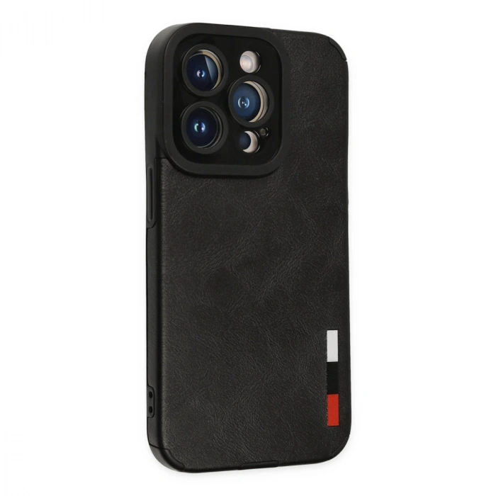 İphone 14 Pro Kılıf Loop Deri Silikon - Siyah