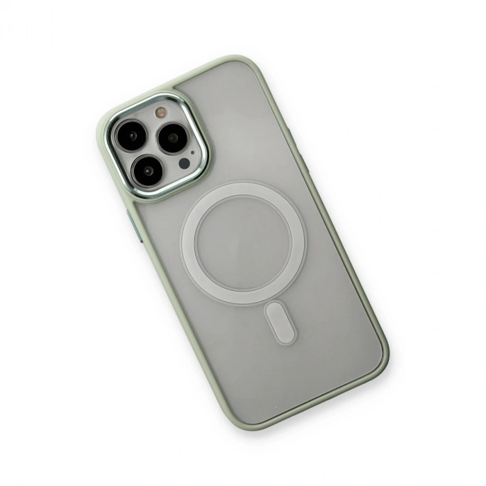 İphone 14 Pro Max Kılıf Room Magneticsafe Silikon - Su Yeşili