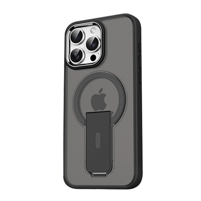 İphone 14 Pro Tork Magsafe Standlı Kapak - Siyah