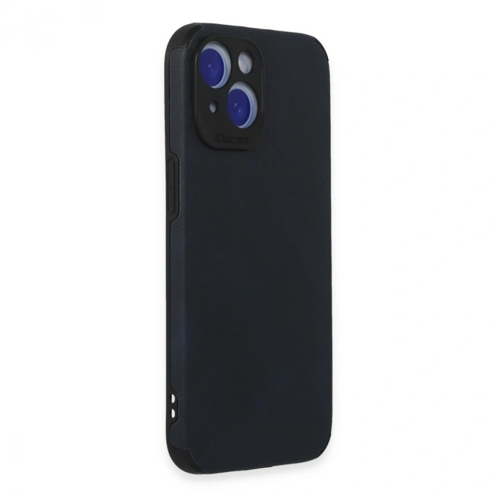 İphone 15 Kılıf Loop Deri Silikon - Lacivert
