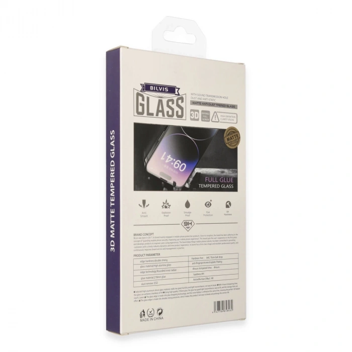 İphone 15 Pro Max Bilvis 3d Mat Cam Ekran Koruyucu