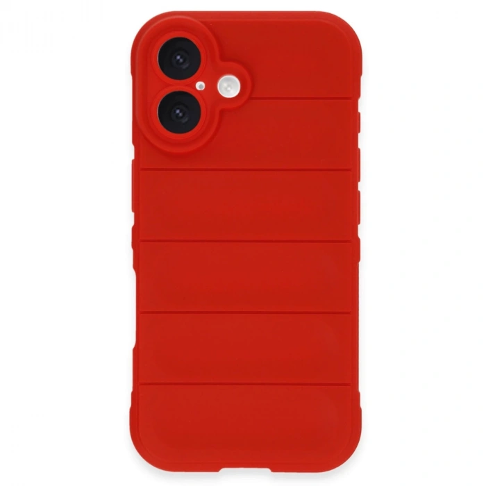 İphone 16 Kılıf Optimum Silikon - Kırmızı