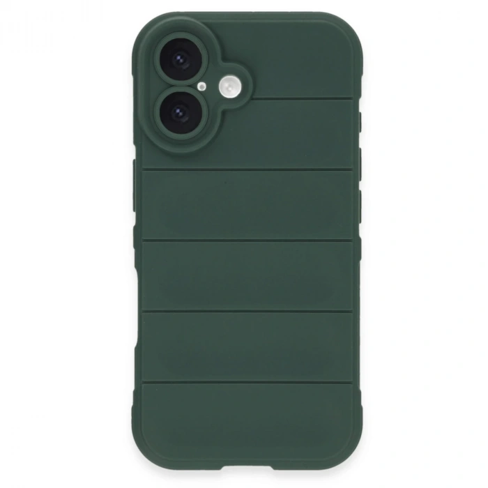 İphone 16 Plus Kılıf Optimum Silikon - Koyu Yeşil