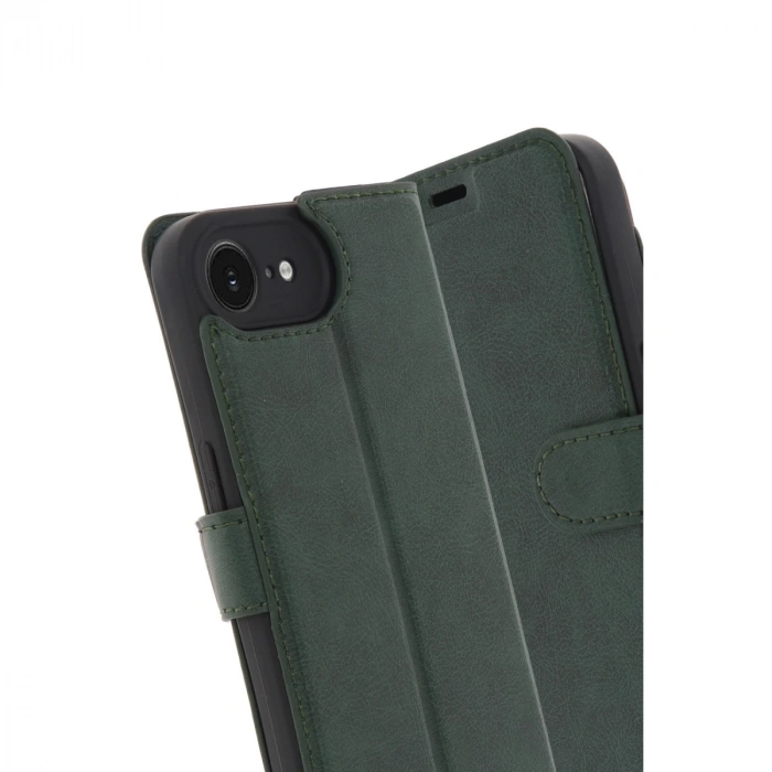 İphone 16e Kılıf Trend S Plus Kapaklı Kılıf - Yeşil
