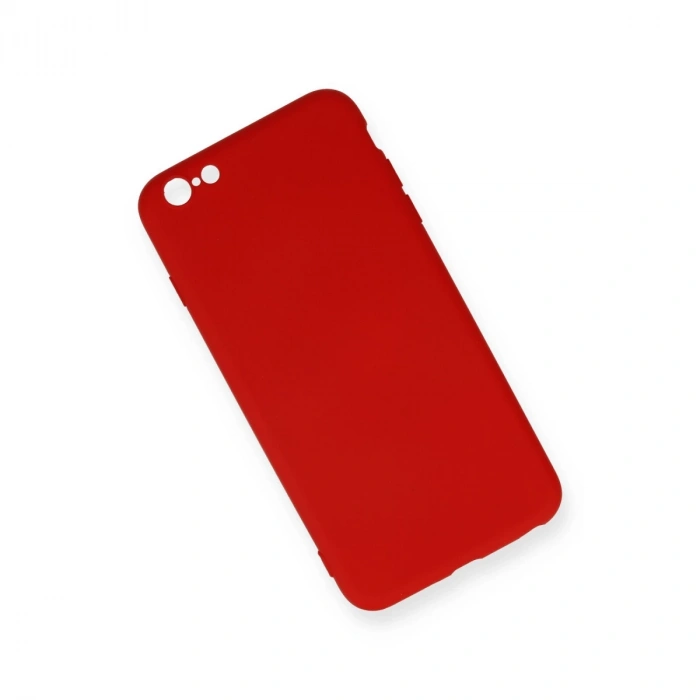 İphone 6 Plus Kılıf Nano İçi Kadife Silikon - Kırmızı
