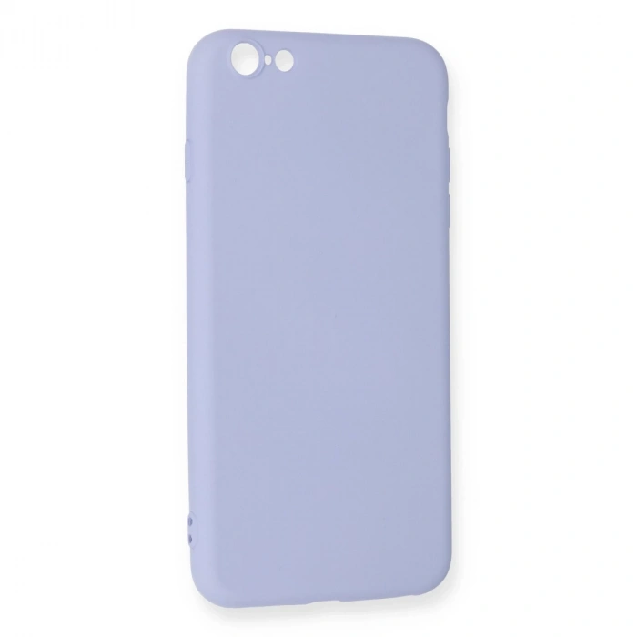 İphone 6 Plus Kılıf Nano İçi Kadife Silikon - Lila