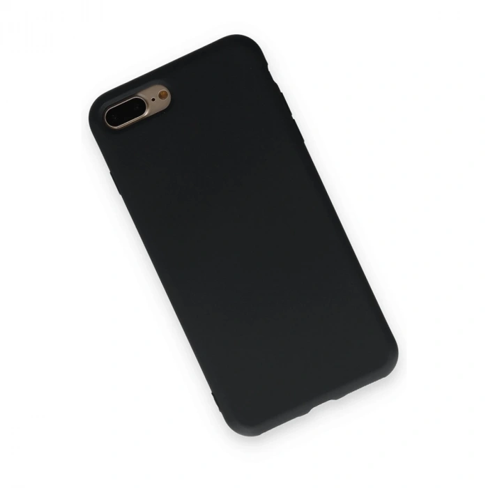 İphone 7 Plus Kılıf Nano İçi Kadife Silikon - Siyah