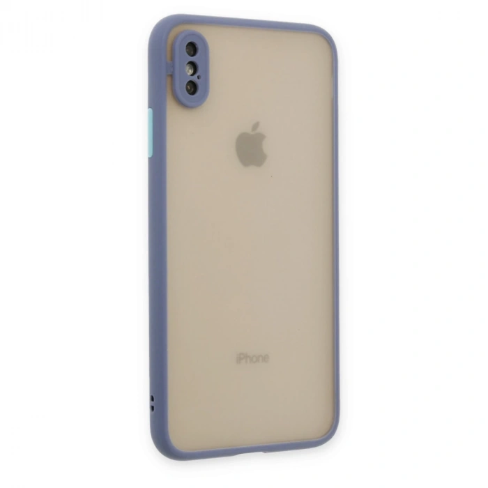 İphone X Kılıf Montreal Silikon Kapak - Gri