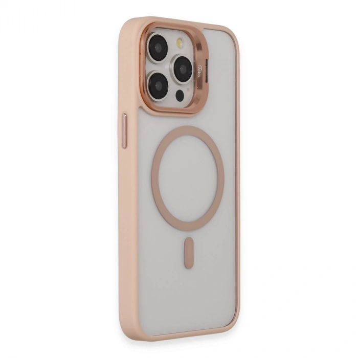 Joko İphone 14 Pro Kılıf Roblox Lens Magsafe Standlı Kapak - Pudra