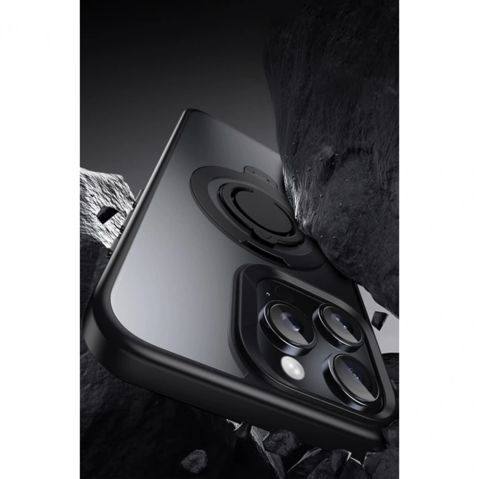 Joko İphone 15 Pro Avatar 360 Dönen Magsafe Kapak - Siyah