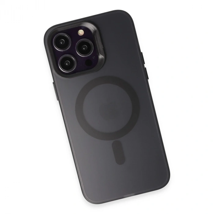 Joko İphone 15 Pro Max Kılıf Mateks Magsafe Kapak - Siyah