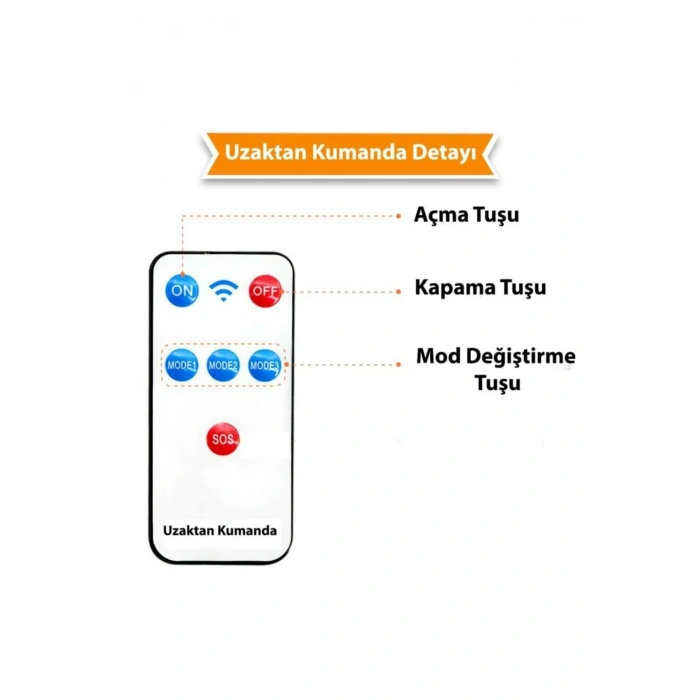 Kumandalı Solar Güneş Enerjili 122 Ledli Hareket Sensörlü Bahçe Aydınlatma Sokak Lambası