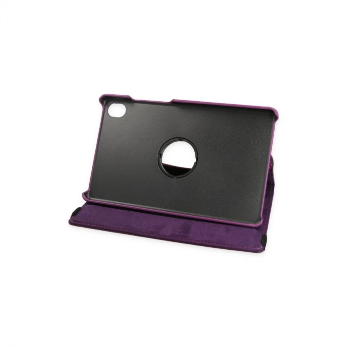 Lenovo Tab M8 Kılıf 360 Tablet Deri Kılıf - Mürdüm