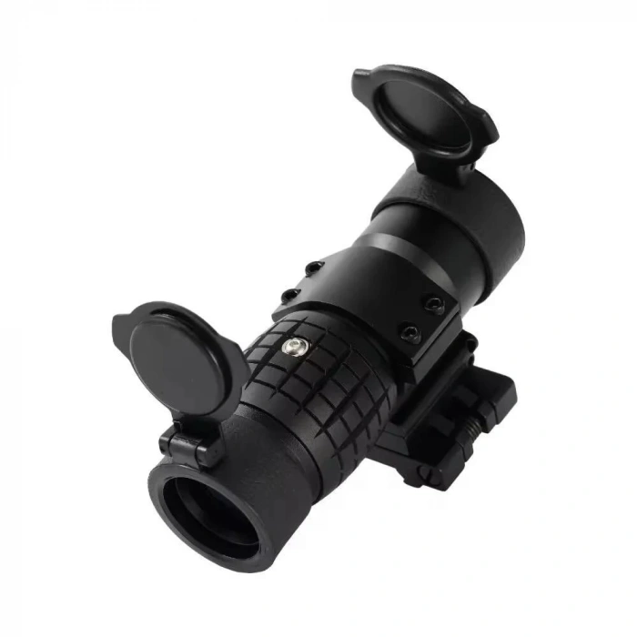 Magnifier 3x Yakınlaştırmalı Dürbün  22mm Ray Uyumlu, Katlanır Yaylı Ayaklı