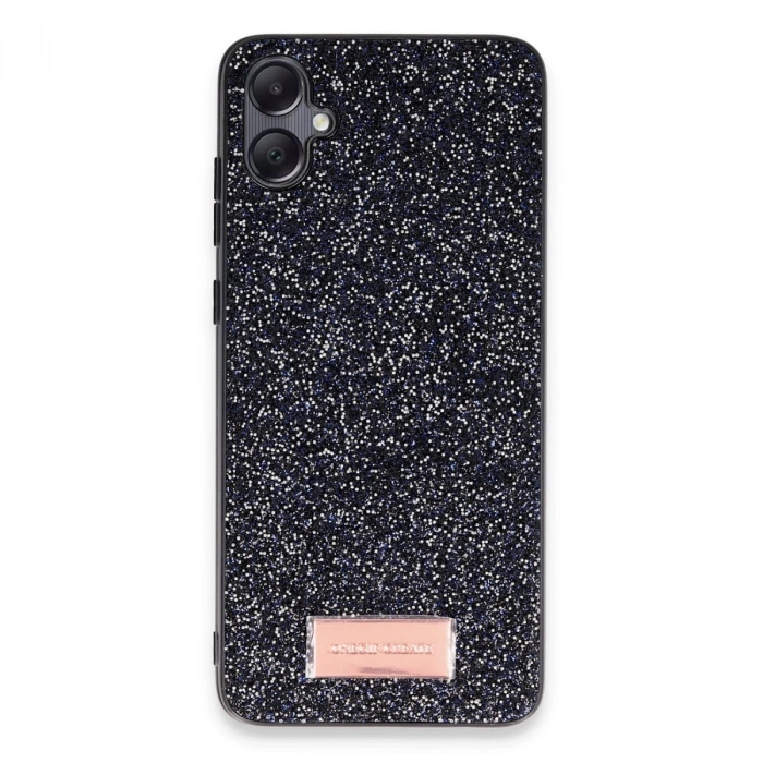 Onegif Samsung Galaxy A05 Bright Simli Kapak - Siyah