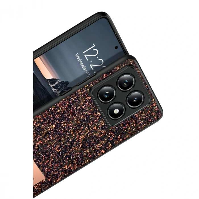 Onegif Xiaomi Mi 14t Pro Bright Simli Kapak - Derin Mor