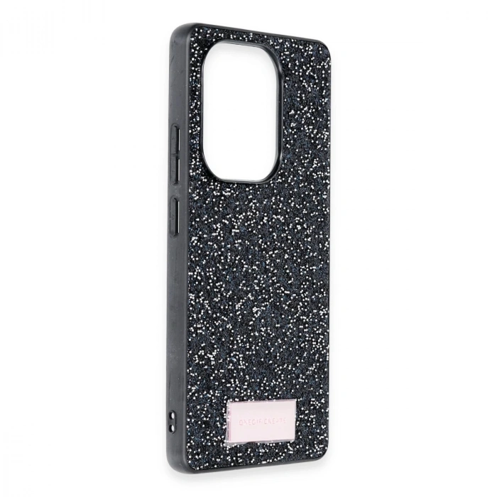 Onegif Xiaomi Redmi Note 13 Pro 4g Bright Simli Kapak - Siyah