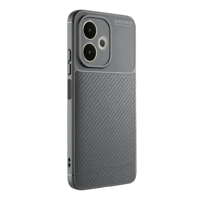 Oppo A5 Pro 4g Kılıf Auto Focus Karbon Kapak - Gri