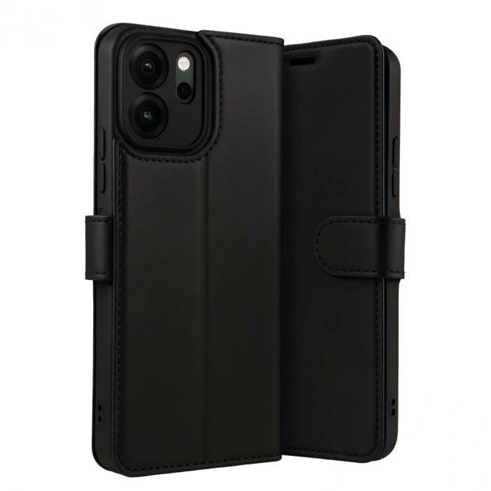 Oppo Reno 14f Trend S Plus Kapaklı Kılıf - Siyah