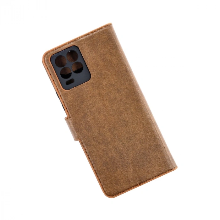 Realme 8 Pro Kılıf Trend S Plus Kapaklı Kılıf - Taba