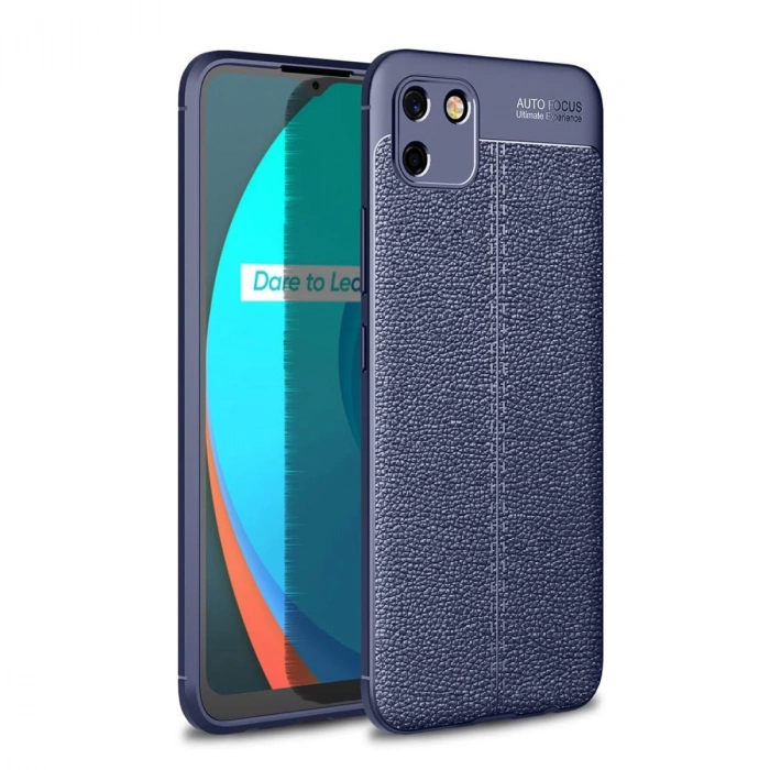 Realme C11 2021 Kılıf Auto Focus Kapak - Lacivert