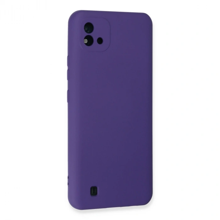 Realme C11 2021 Kılıf Nano İçi Kadife Silikon - Mor