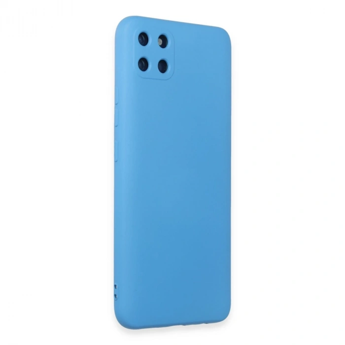 Realme C11 Kılıf Nano İçi Kadife Silikon - Mavi