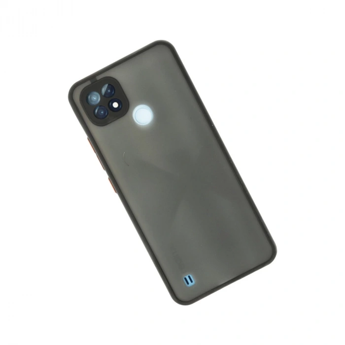 Realme C21 Kılıf Montreal Silikon Kapak - Siyah