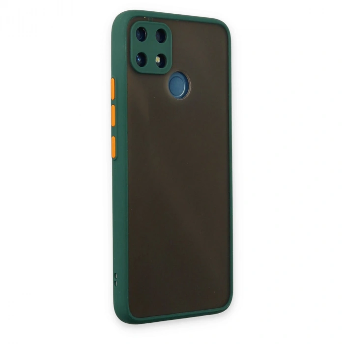 Realme C25 Kılıf Montreal Silikon Kapak - Yeşil