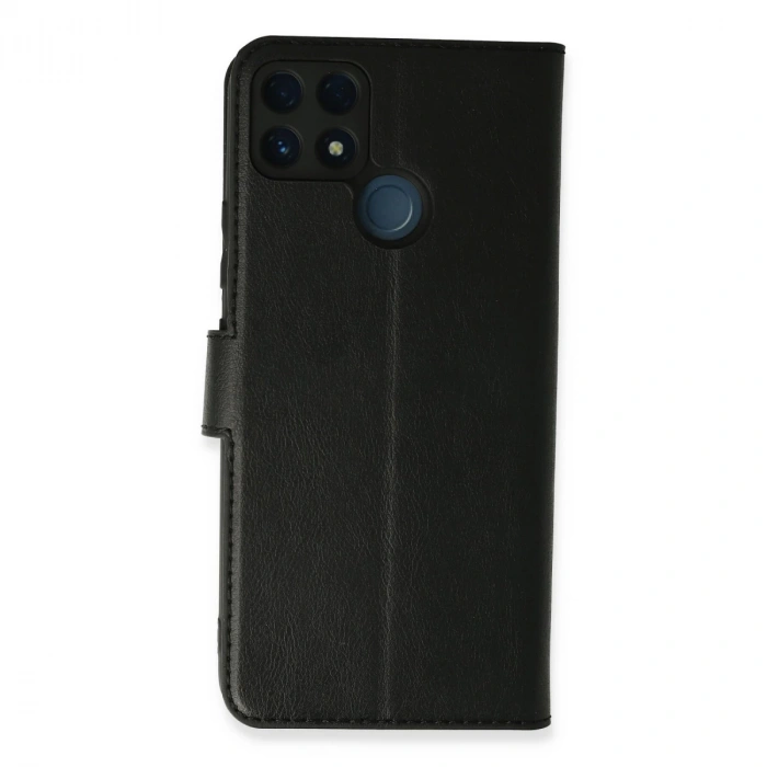 Realme C25 Kılıf Trend S Plus Kapaklı Kılıf - Siyah