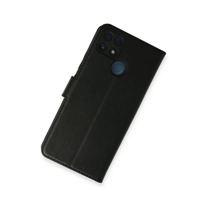 Realme C25 Kılıf Trend S Plus Kapaklı Kılıf - Siyah