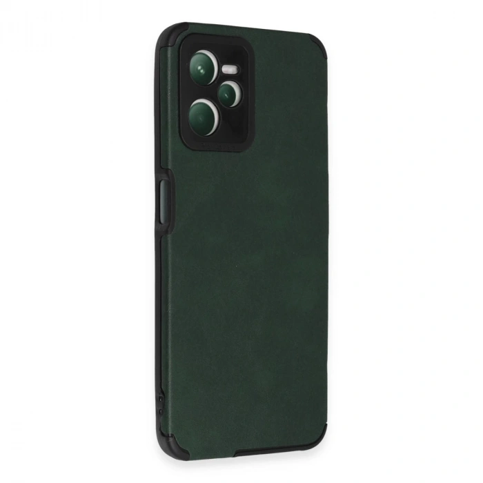 Realme C35 Kılıf Loop Deri Silikon - Yeşil