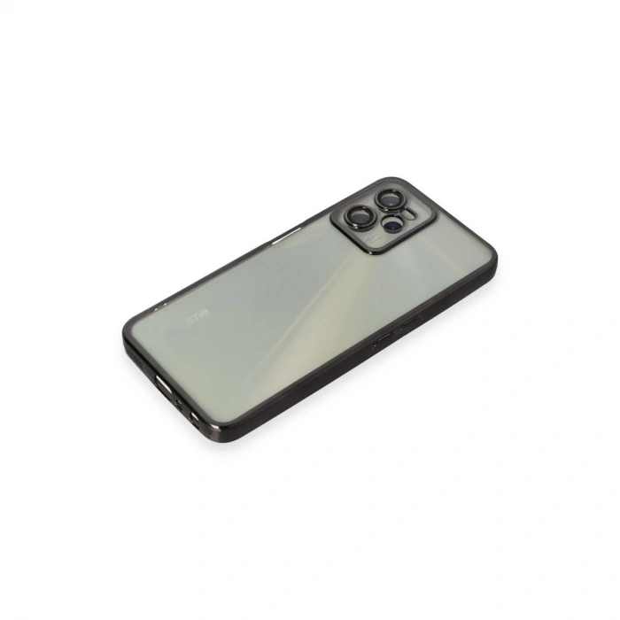 Realme C35 Kılıf Razer Lensli Silikon - Siyah