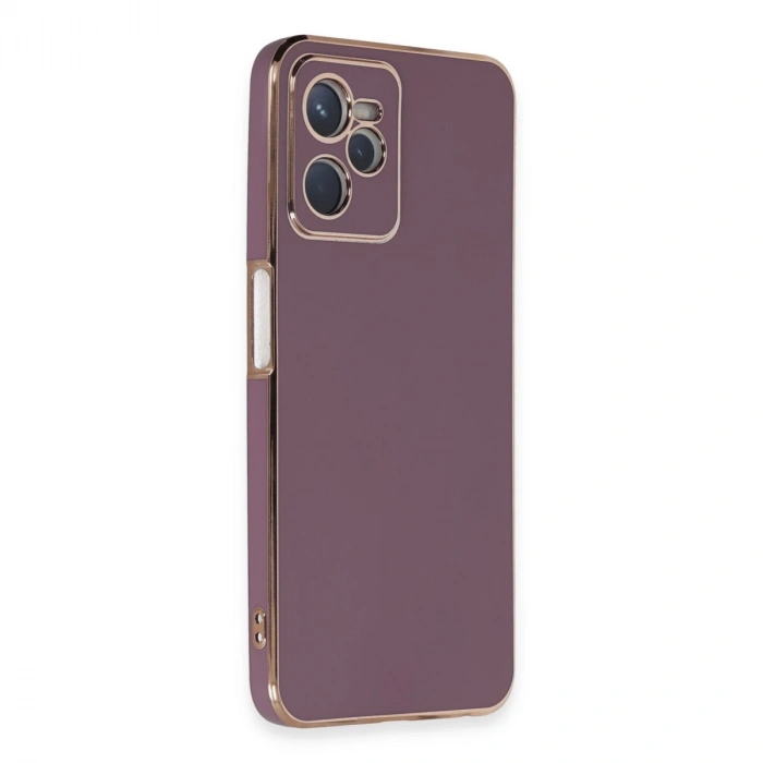 Realme C35 Kılıf Volet Silikon - Mor