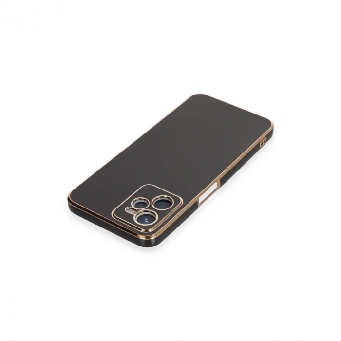 Realme C35 Kılıf Volet Silikon - Siyah