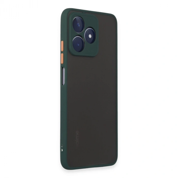Realme C53 Kılıf Montreal Silikon Kapak - Yeşil