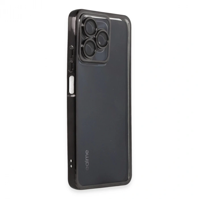 Realme C53 Kılıf Razer Lensli Silikon - Siyah
