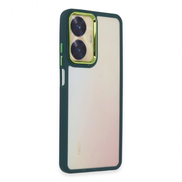 Realme C55 Kılıf Dora Kapak - Haki Yeşil