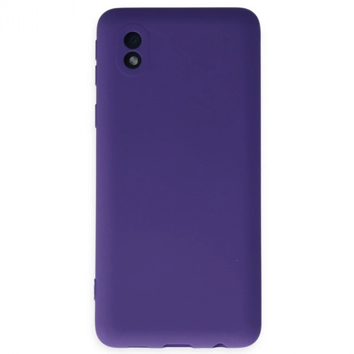 Samsung Galaxy A01 Core Kılıf Nano İçi Kadife Silikon - Mor