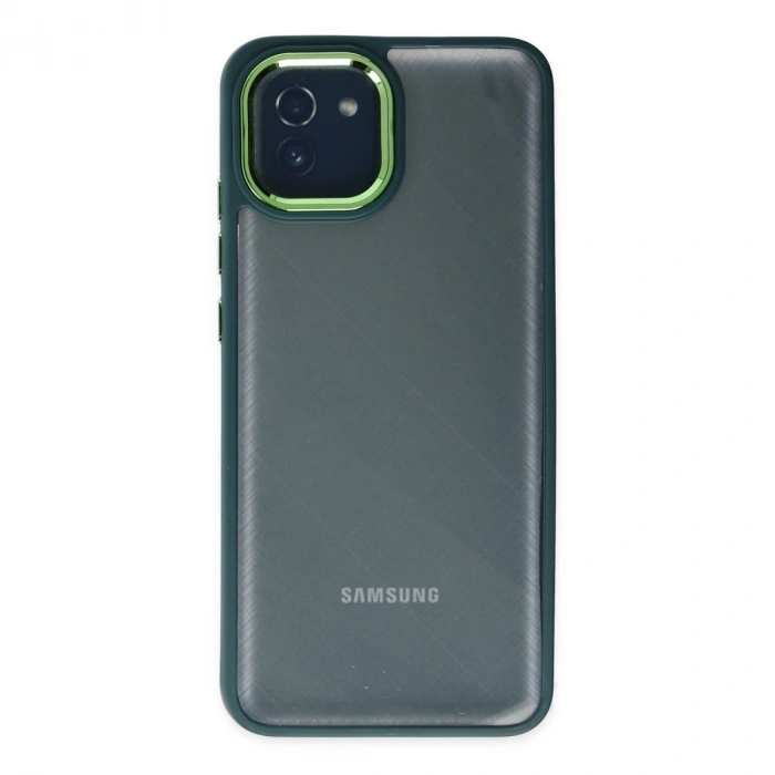 Samsung Galaxy A03 Kılıf Dora Kapak - Haki Yeşil