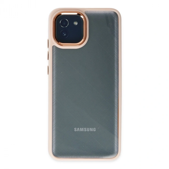 Samsung Galaxy A03 Kılıf Dora Kapak - Pudra
