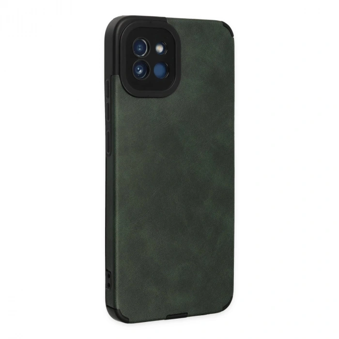 Samsung Galaxy A03 Kılıf Loop Deri Silikon - Yeşil