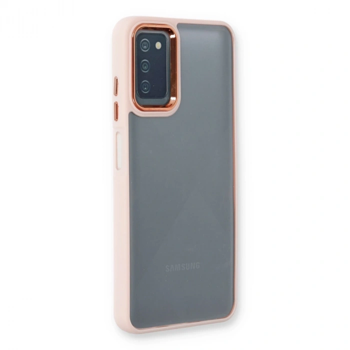 Samsung Galaxy A03s Kılıf Dora Kapak - Pudra