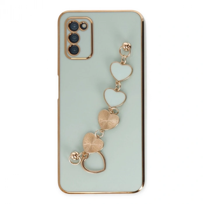 Samsung Galaxy A03s Kılıf Esila Silikon - Su Yeşili